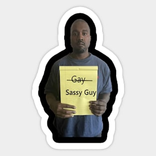 Sassy guy apocalypse Sticker